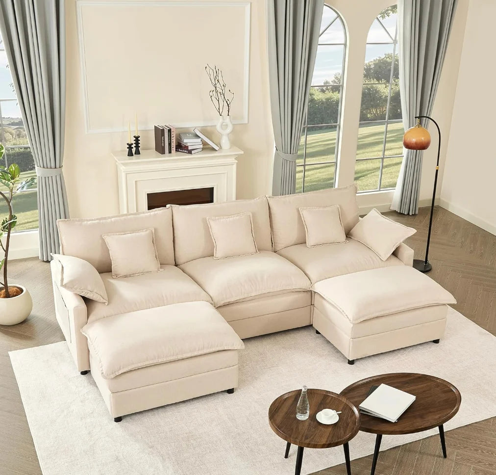 U-Shaped Modular Cloud Sofa