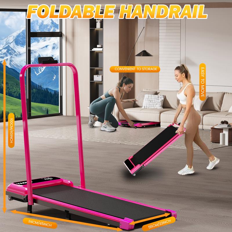 YAGUD Foldable Handrail Adjustable Incline Treadmill
